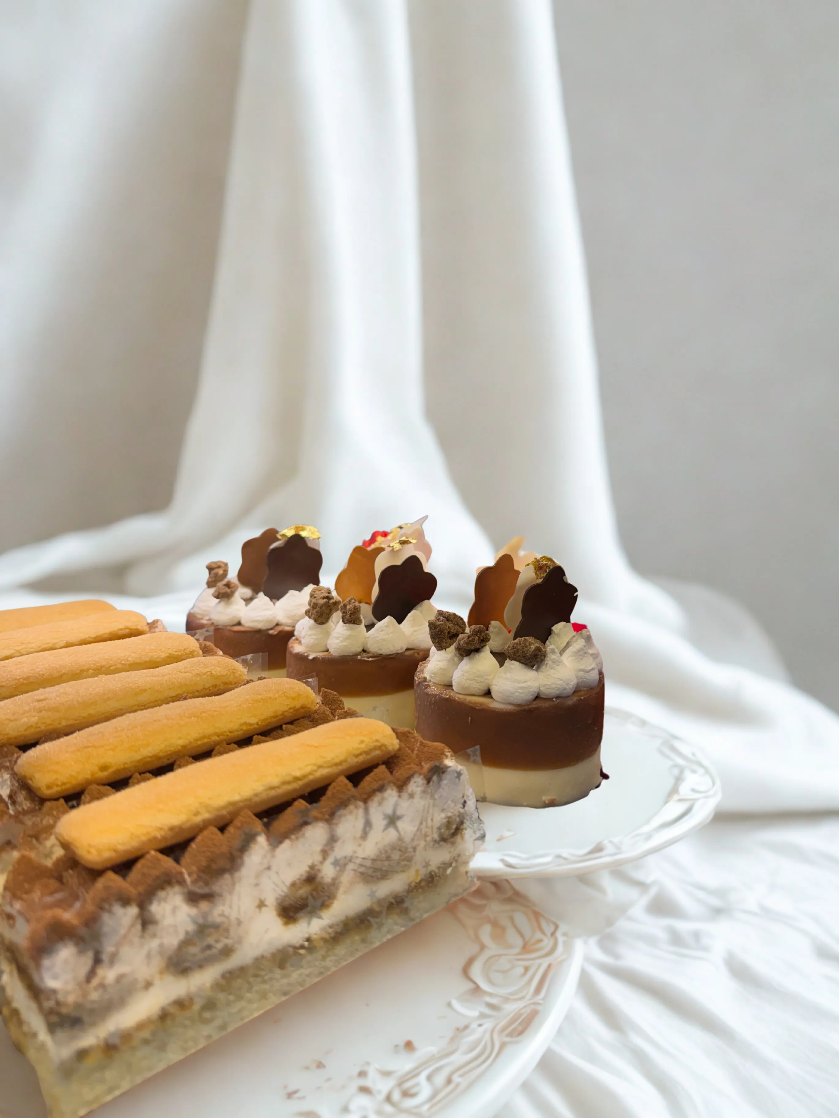 Gâteau caramel et noix